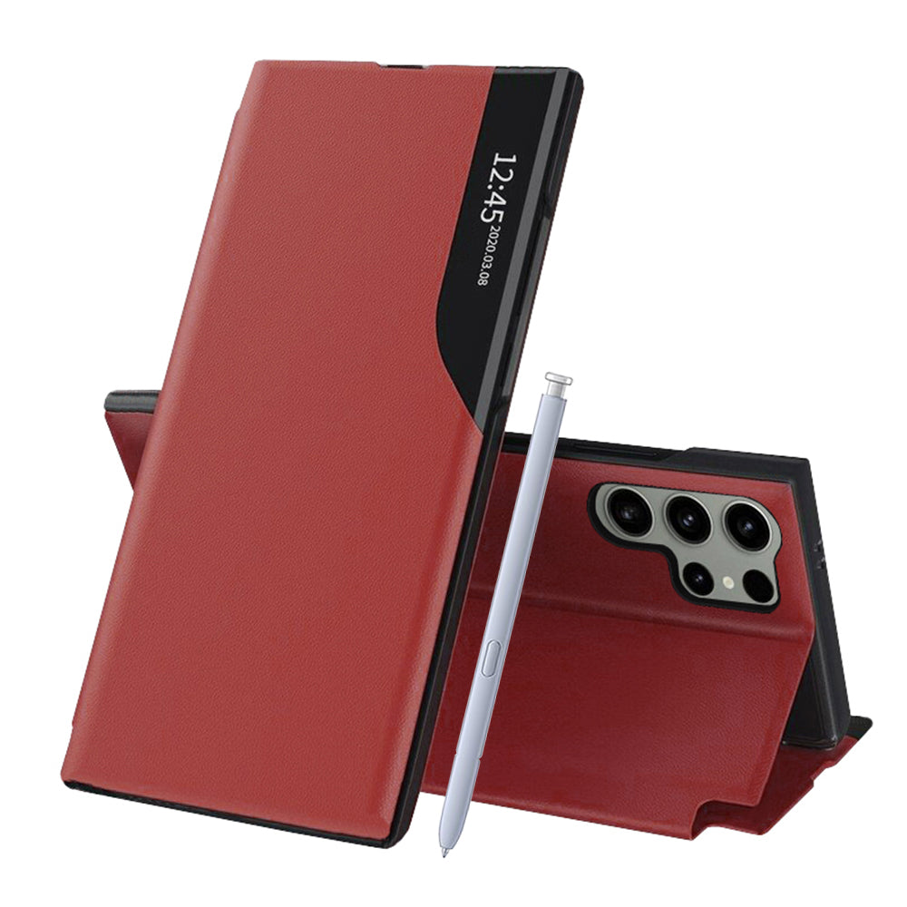 Husă flip Techsuit eFold Galaxy S25 Ultra – Roșu – imagine 1
