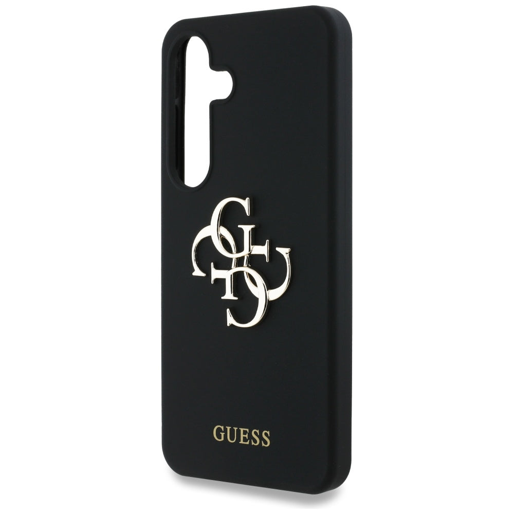 Husă Guess Samsung Galaxy S25 Silicone 4G Big Metal Logo, negru – imagine 4