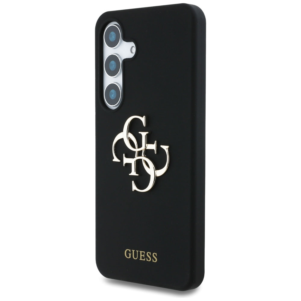 Husă Guess Samsung Galaxy S25 Silicone 4G Big Metal Logo, negru – imagine 5