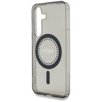 Husă Guess Samsung Galaxy S25 IML Rhinestones MagSafe, negru – imagine 5