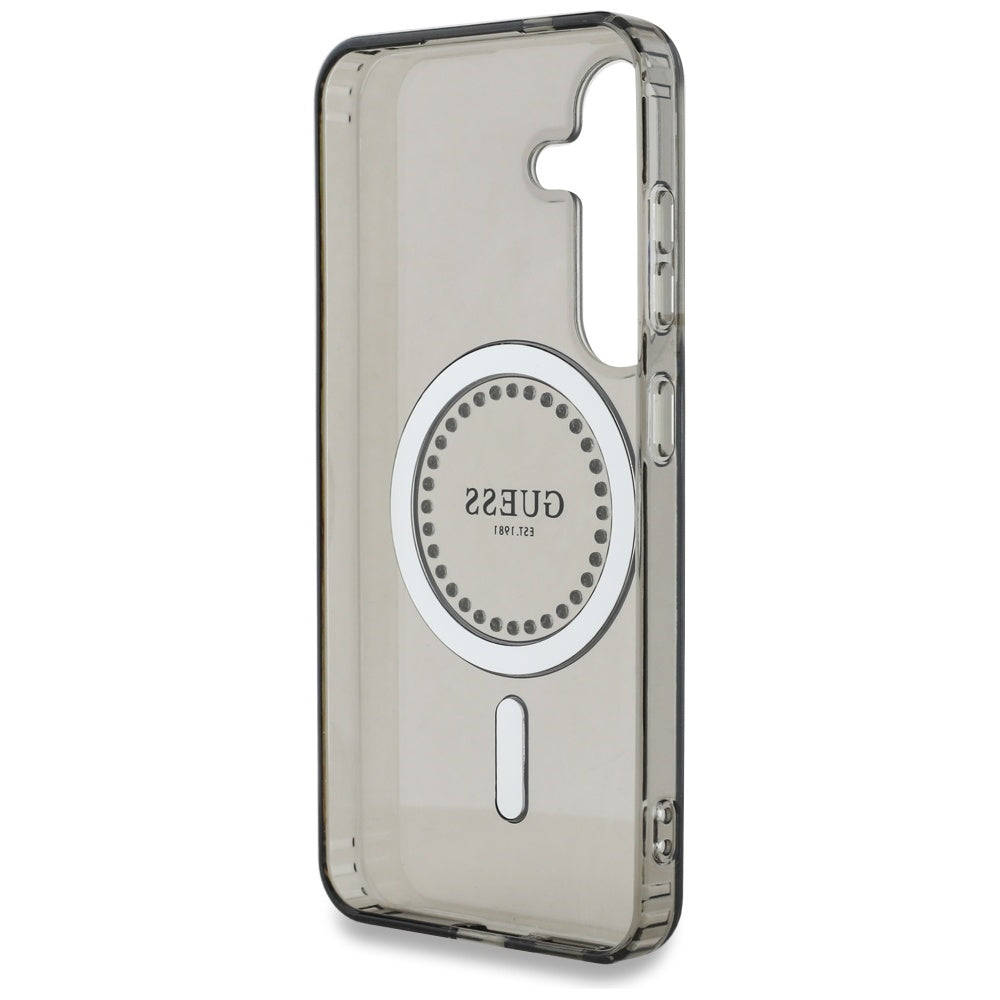 Husă Guess Samsung Galaxy S25 IML Rhinestones MagSafe, negru – imagine 4