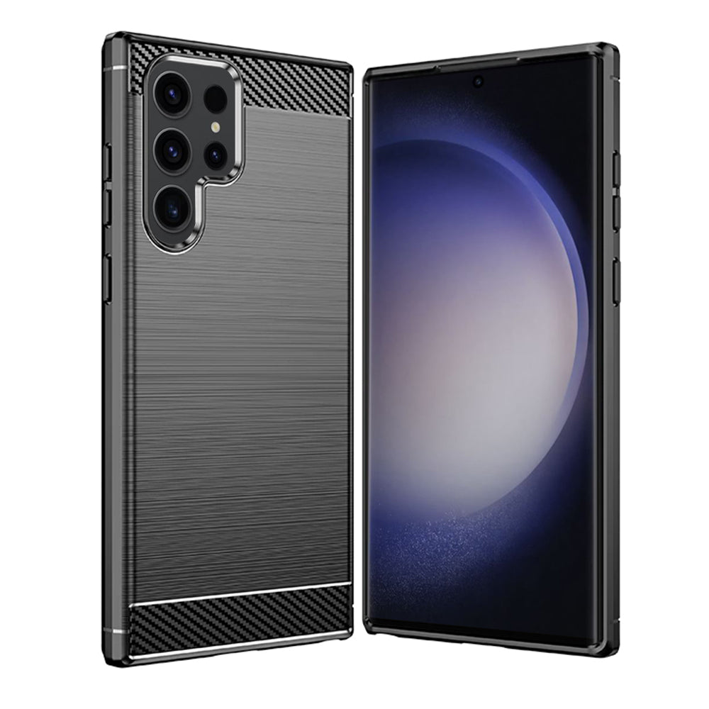 Husă Techsuit Carbon Silicone Galaxy S23 Ultra – imagine 4
