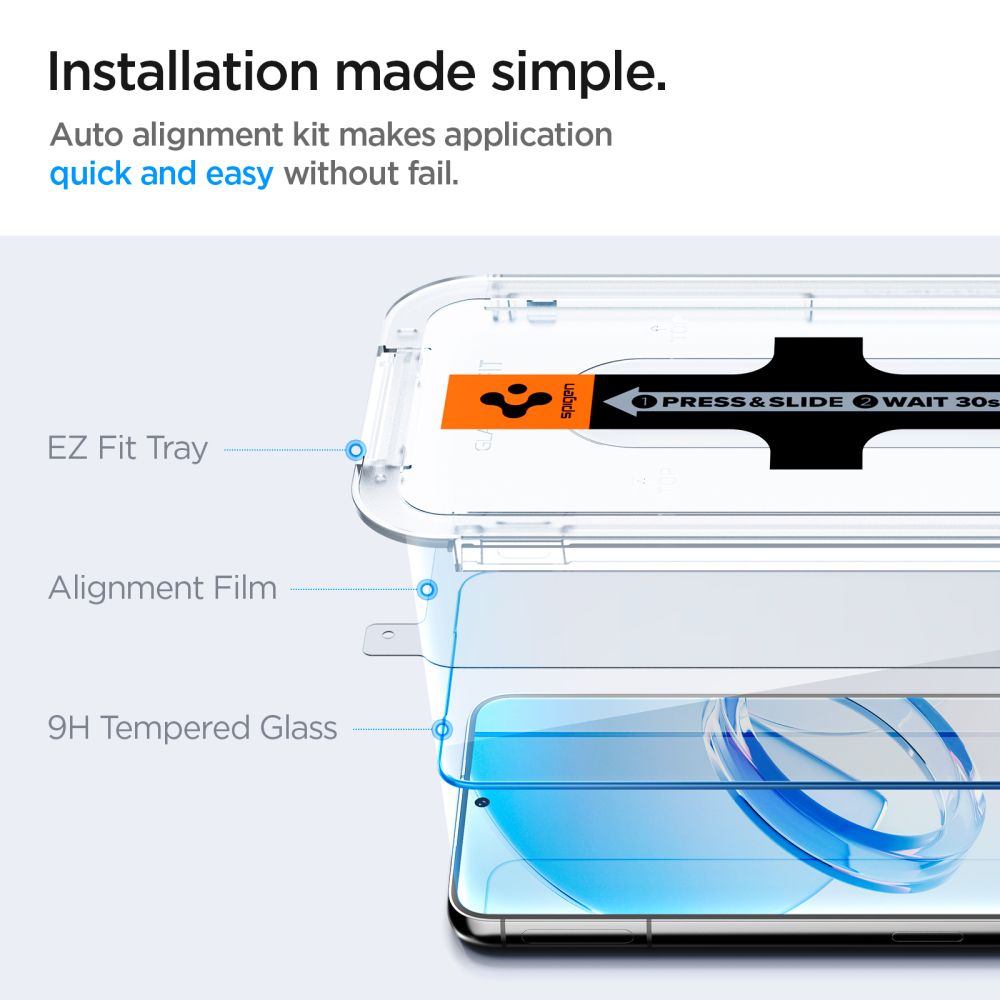 Folie de sticlă Spigen Glas.tR EZ Fit pentru Samsung Galaxy S23 – imagine 4