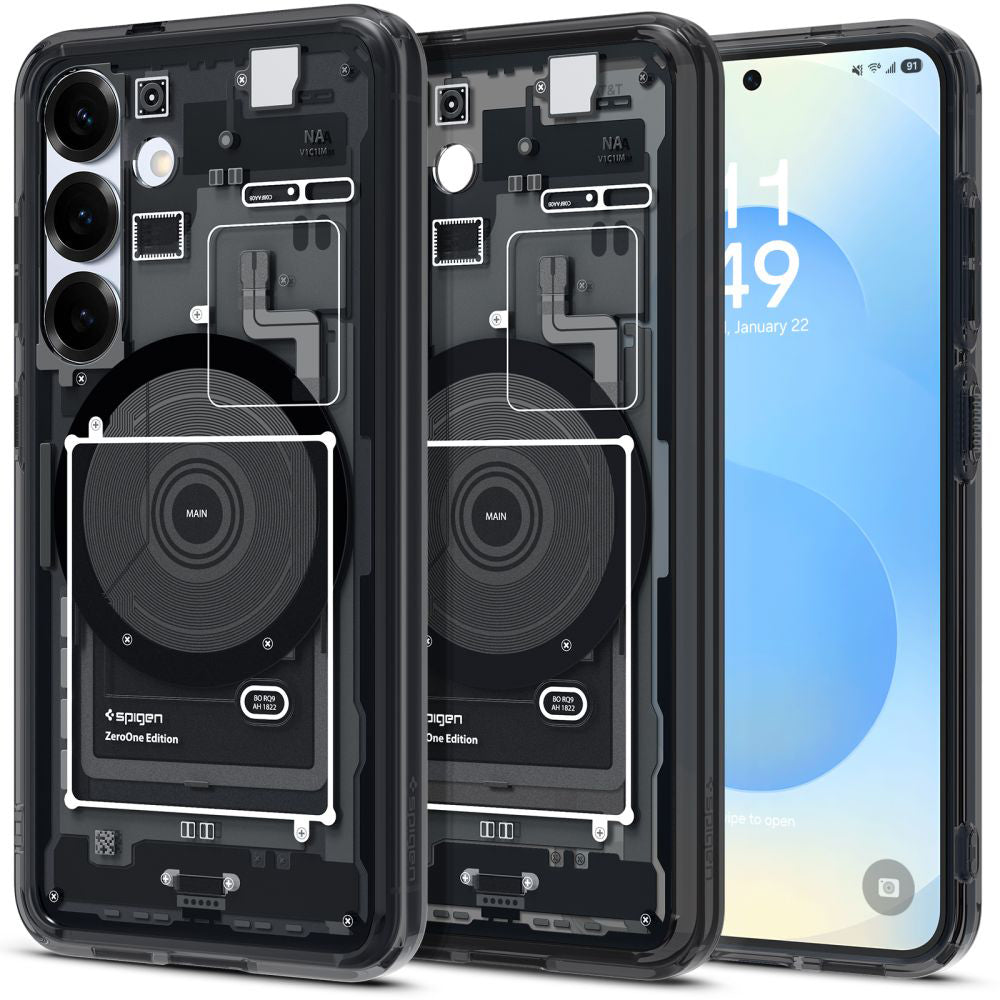 Husă Spigen Ultra Hybrid Zero One MagSafe Galaxy S25 – Negru – imagine 1