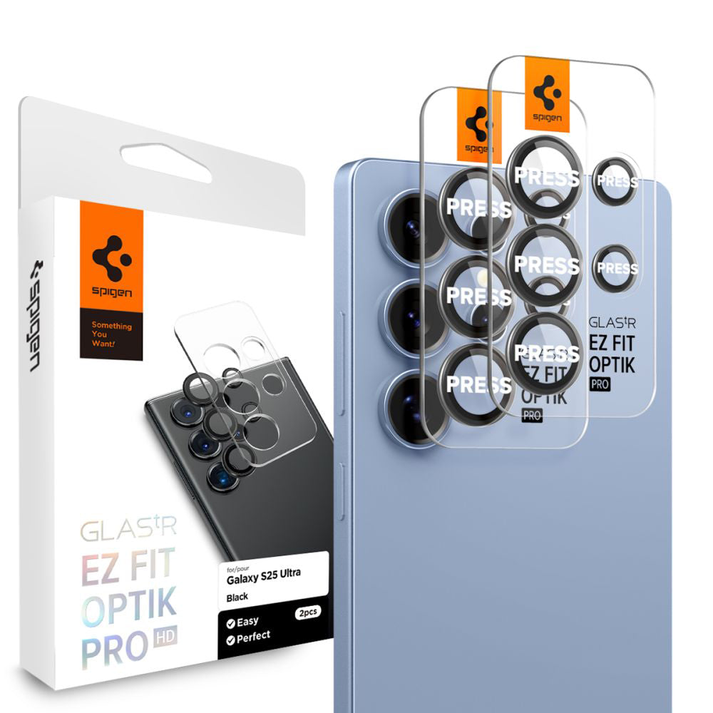 Protecție cameră Spigen Optik.tR EZ Fit Pro S25 Ultra, 2 buc. – imagine 1