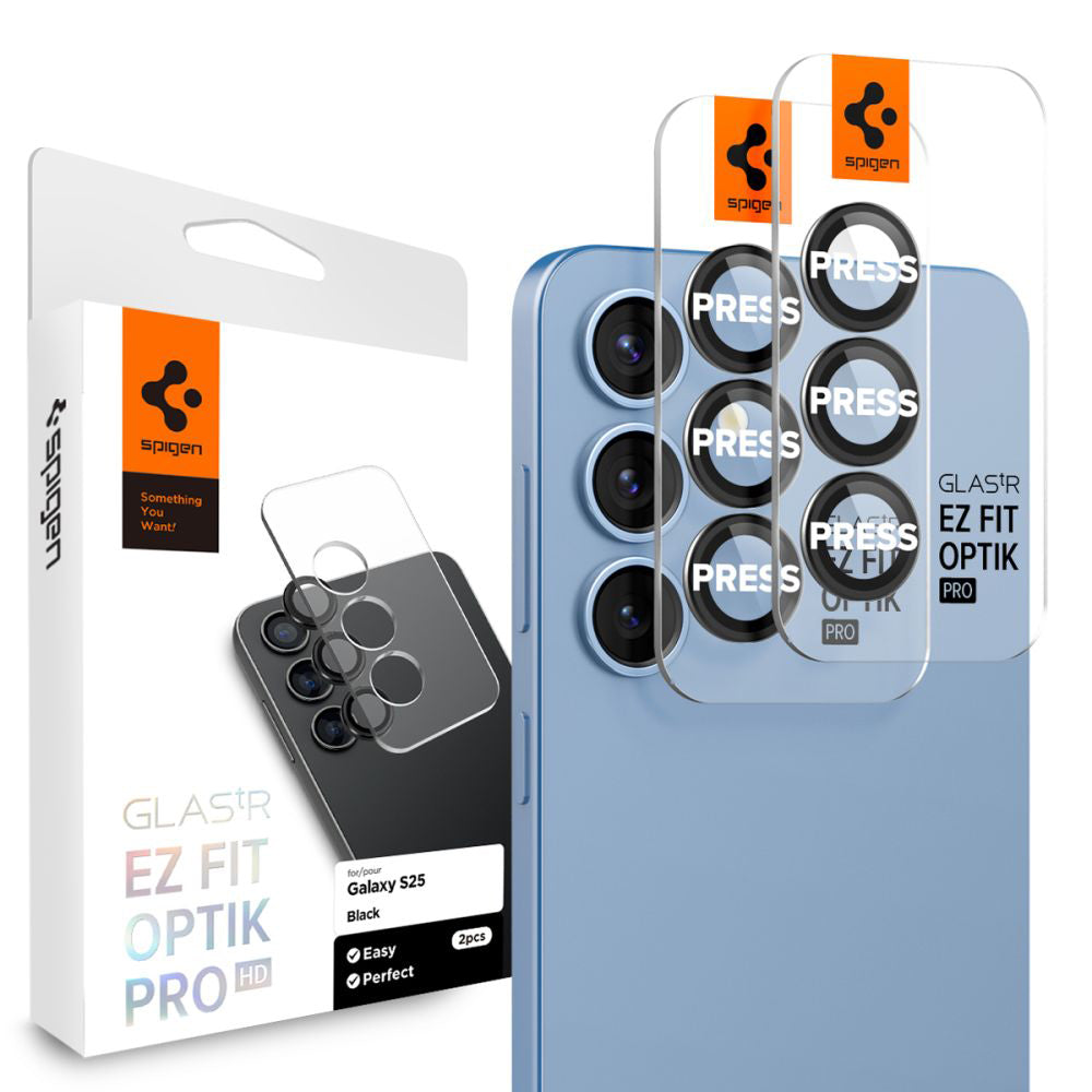 Protecție cameră Spigen Optik.tR EZ Fit Pro pentru Samsung Galaxy S25 – imagine 1
