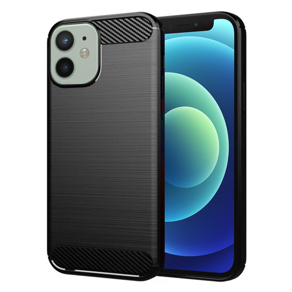 Husă Techsuit Carbon Silicone iPhone 12 mini – imagine 1