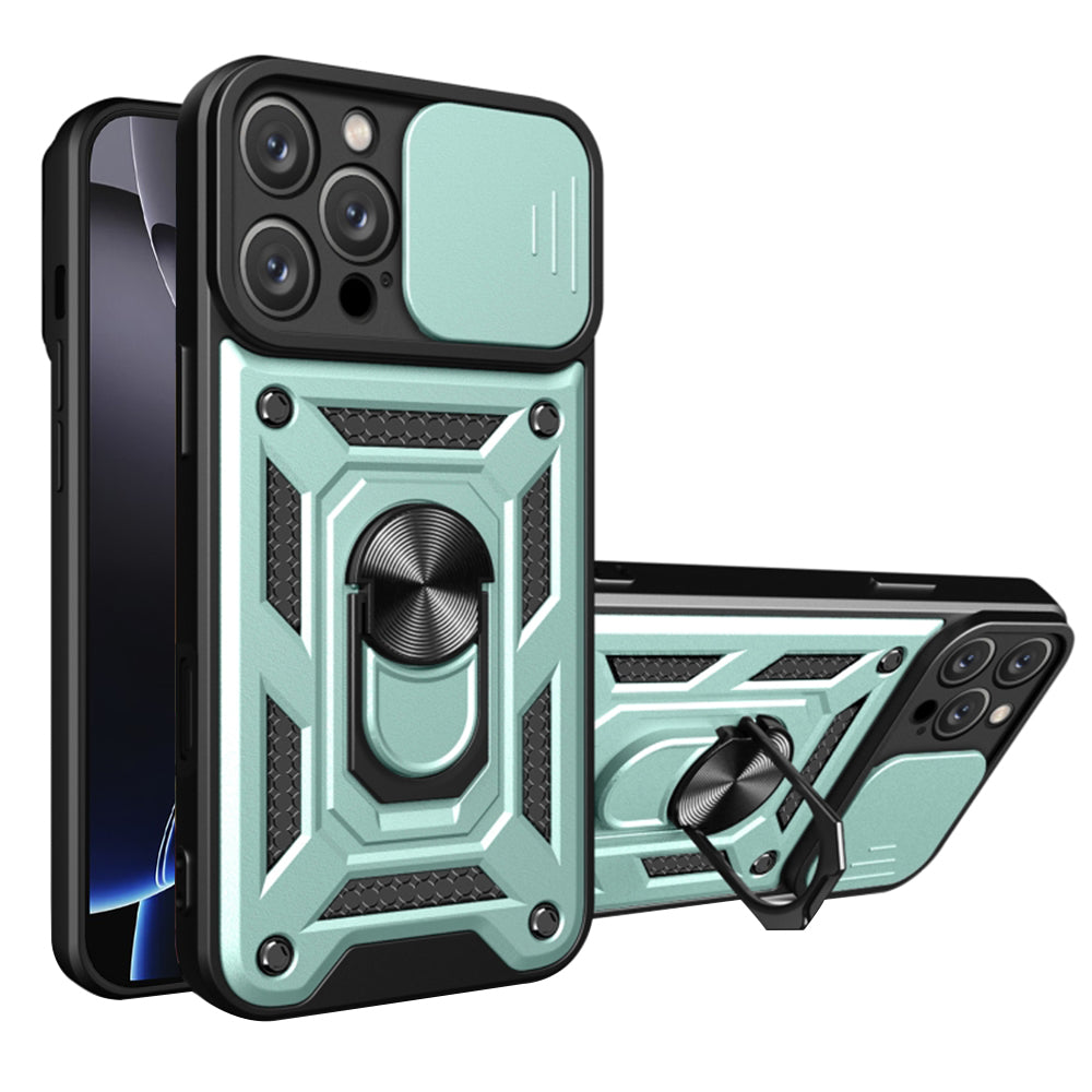 Husă iPhone 16 Pro Max Techsuit CamShield, verde – imagine 1