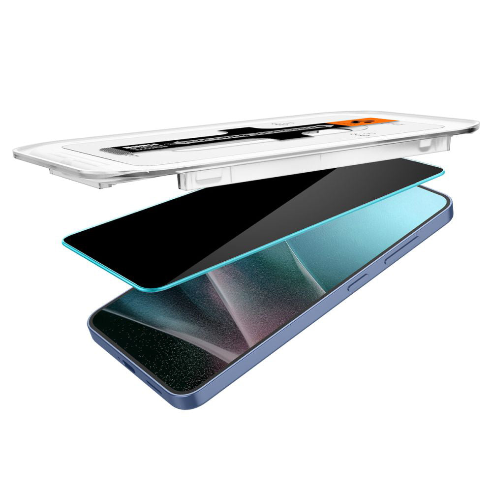 Folie de sticlă privacy Spigen Glas.tR EZ Fit HD pentru Samsung Galaxy S24 / S25 – imagine 5