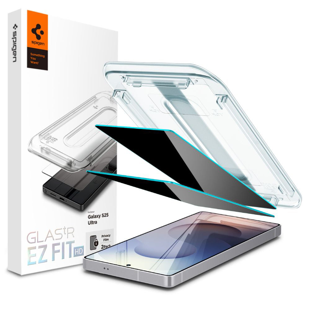 Folie privacy Spigen Glas.tR EZ Fit HD Galaxy S25 Ultra, 2 buc. – imagine 1