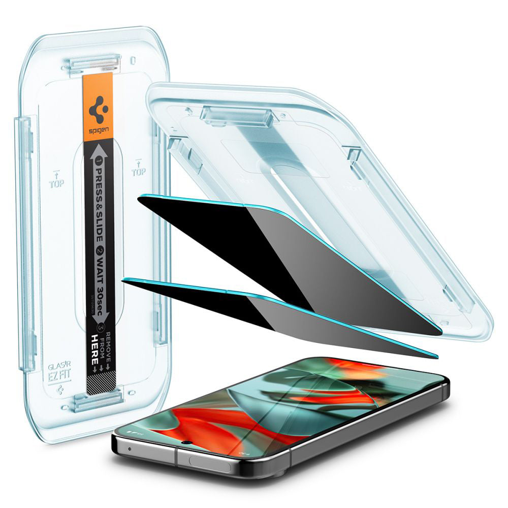 Folie de sticlă privacy Spigen Glas.tR EZ Fit pentru Google Pixel 9 Pro XL – imagine 7