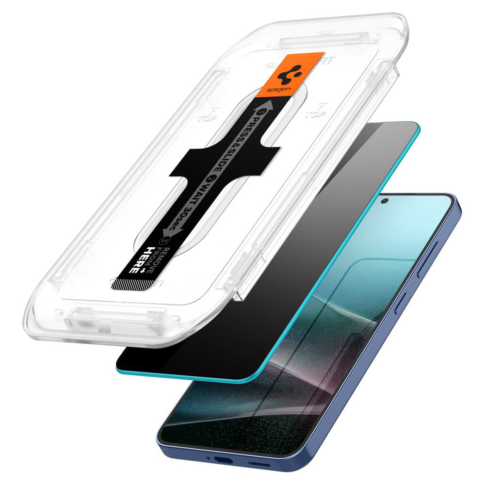 Folie de sticlă privacy Spigen Glas.tR EZ Fit HD pentru Samsung Galaxy S24+ / S25+ – imagine 5