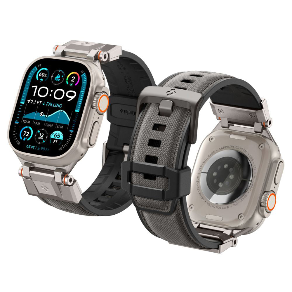 Curea Spigen DuraPro Armor Apple Watch 42 / 44 / 45 / 46 / 49 mm – Gri – imagine 1