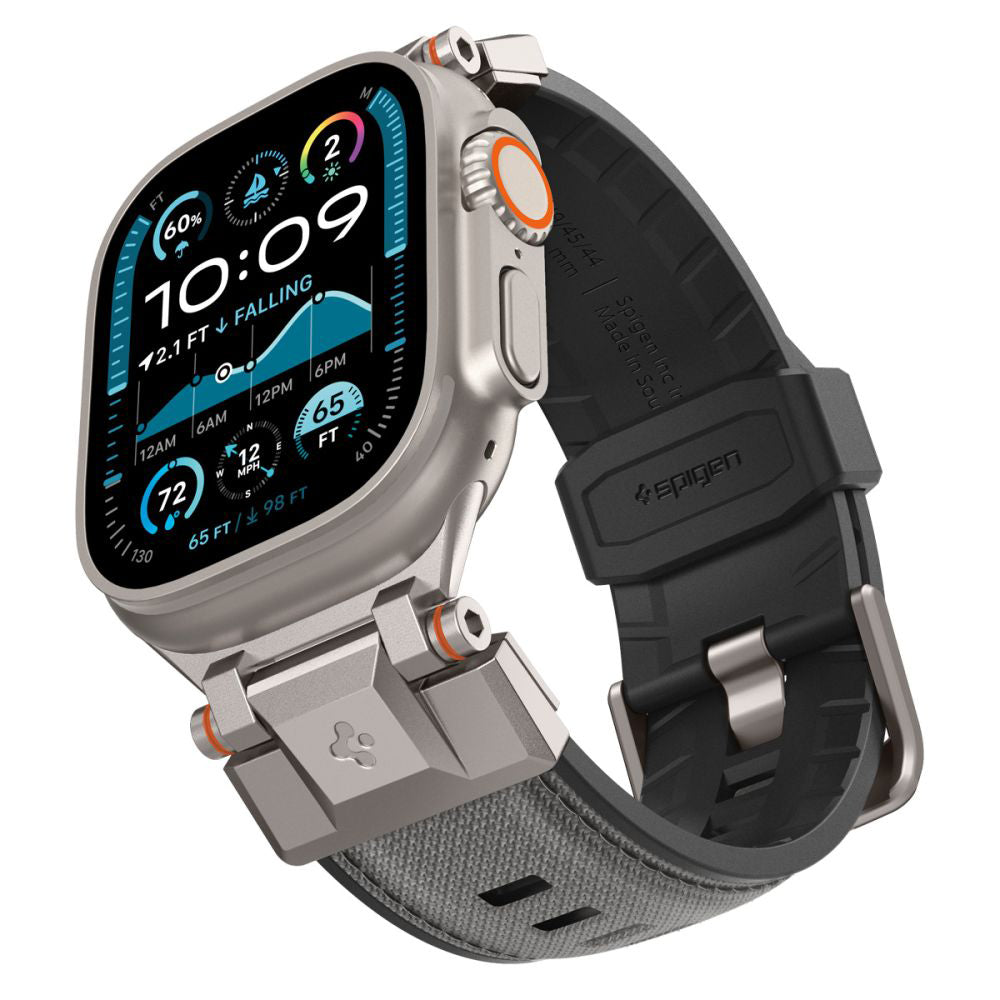 Curea Spigen DuraPro Armor Apple Watch 42 / 44 / 45 / 46 / 49 mm – Gri – imagine 2