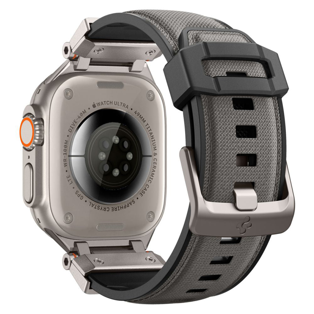 Curea Spigen DuraPro Armor Apple Watch 42 / 44 / 45 / 46 / 49 mm – Gri – imagine 3