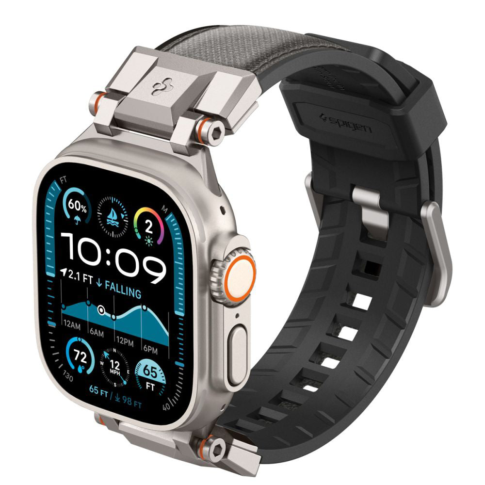 Curea Spigen DuraPro Armor Apple Watch 42 / 44 / 45 / 46 / 49 mm – Gri – imagine 6