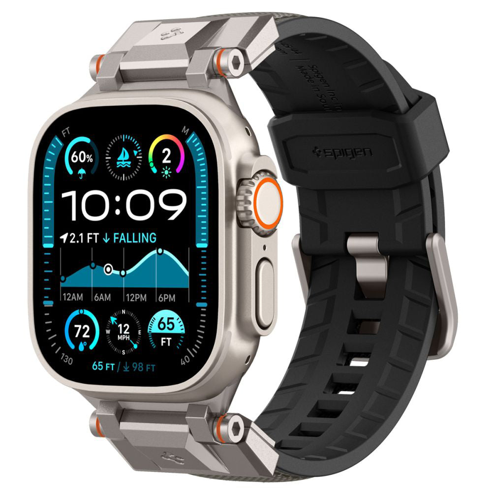 Curea Spigen DuraPro Armor Apple Watch 42 / 44 / 45 / 46 / 49 mm – Gri – imagine 4