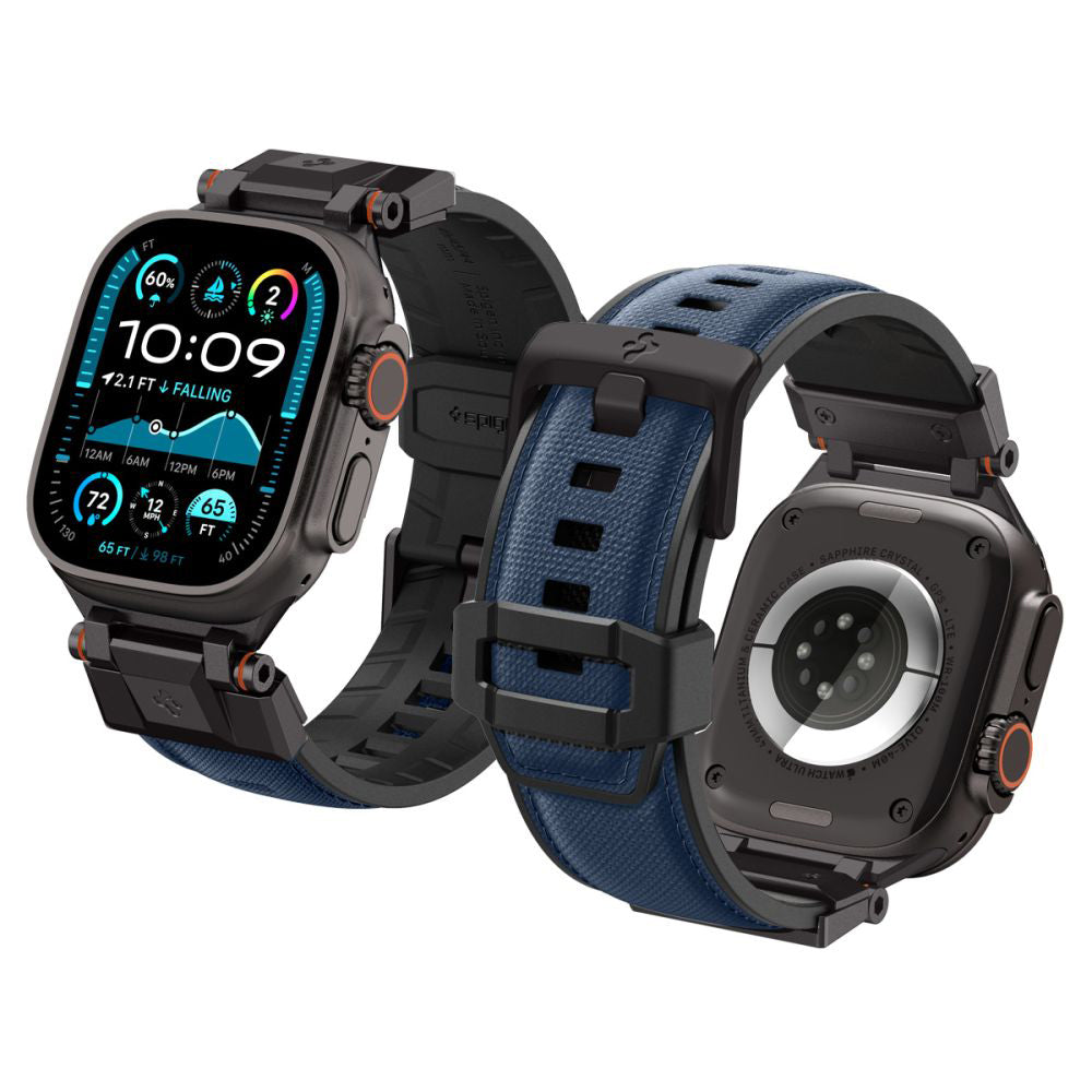 Curea Spigen DuraPro Armor Apple Watch 42 / 44 / 45 / 46 / 49 mm – Bleumarin – imagine 15