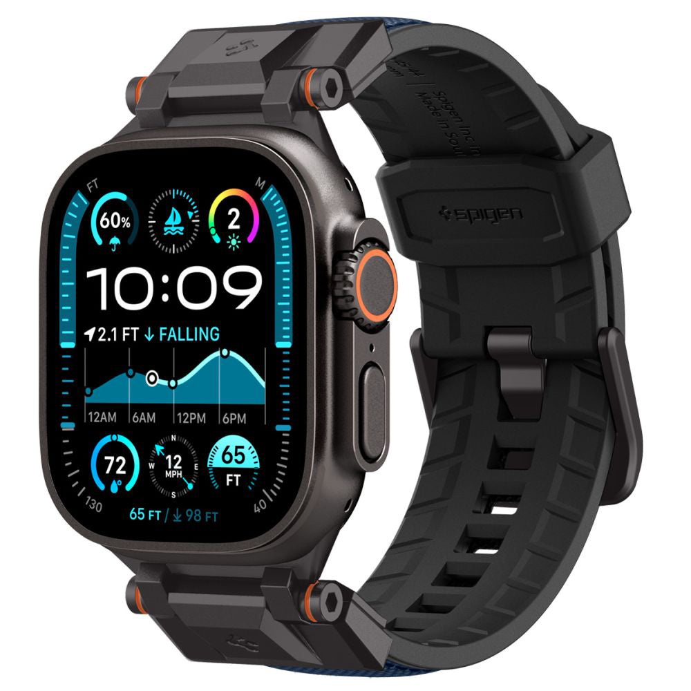 Curea Spigen DuraPro Armor Apple Watch 42 / 44 / 45 / 46 / 49 mm – Bleumarin – imagine 18