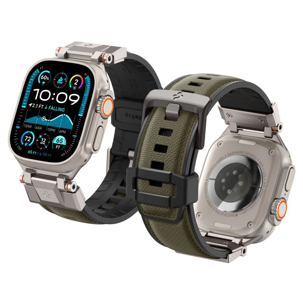 Curea Spigen DuraPro Armor Apple Watch 42 / 44 / 45 / 46 / 49 mm – Verde – imagine 8