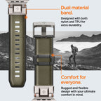 Curea Spigen DuraPro Armor Apple Watch 42 / 44 / 45 / 46 / 49 mm – Verde – imagine 14