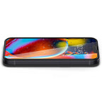 Folie de sticlă Spigen Glas.tR Slim pentru iPhone 13 / 13 Pro / 14 / 16e / 17e – Ramă neagră – imagine 10