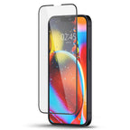 Folie de sticlă Spigen Glas.tR Slim pentru iPhone 13 / 13 Pro / 14 / 16e / 17e – Ramă neagră – imagine 6