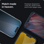 Folie de sticlă privacy Spigen Glas.tR Slim pentru iPhone 13 / 13 Pro / 14 / 16e / 17e – imagine 4