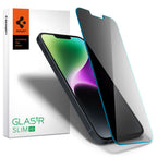 Folie de sticlă privacy Spigen Glas.tR Slim pentru iPhone 13 / 13 Pro / 14 / 16e / 17e – imagine 1