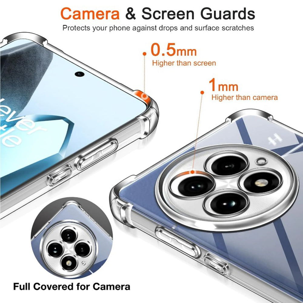 Husă OnePlus 13 Techsuit Shockproof Clear Silicone – imagine 3