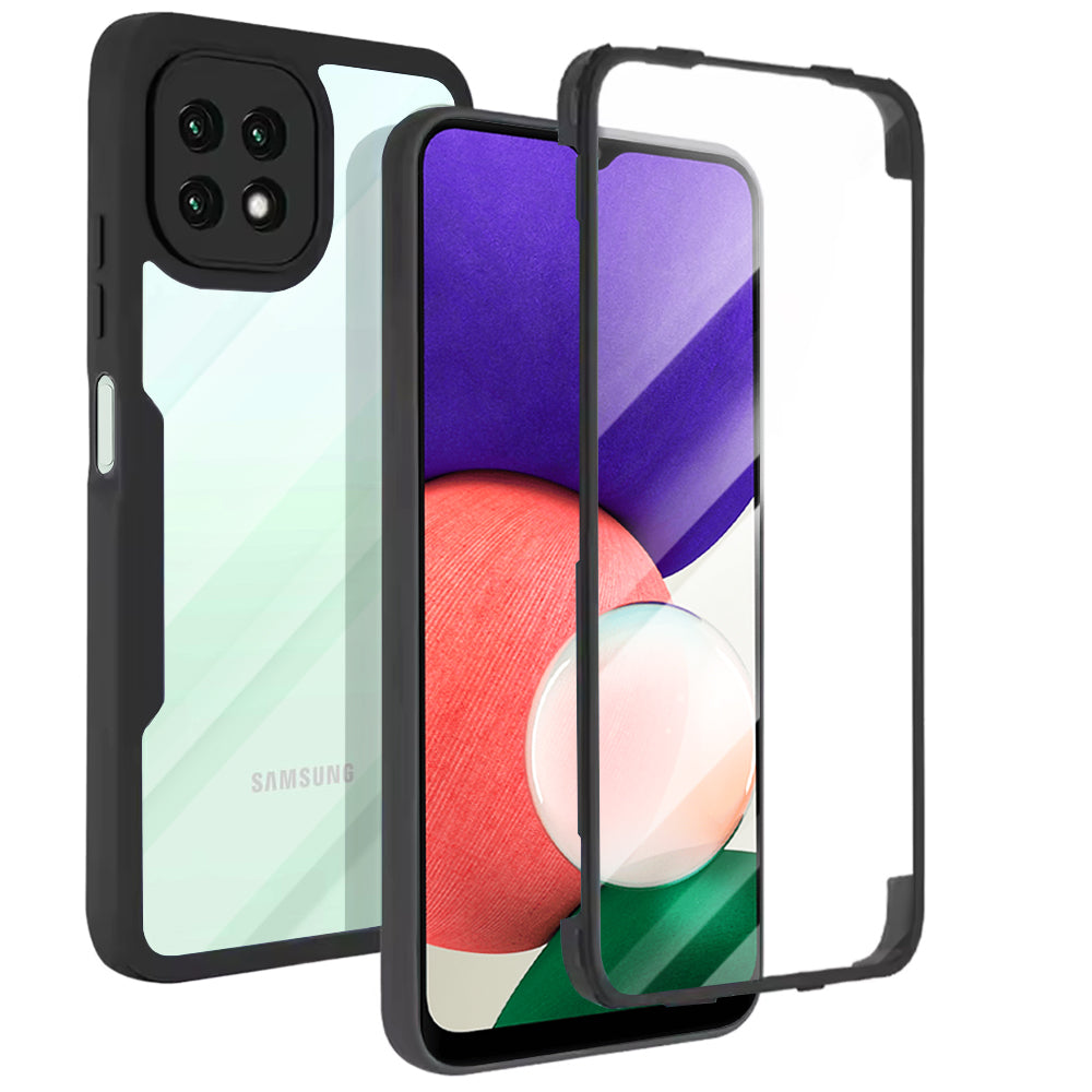 Husă 360 Techsuit ColorVerse cu folie de ecran Galaxy A22 – imagine 1
