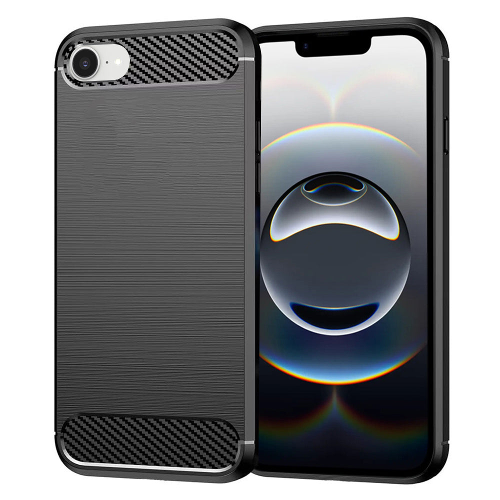 Husă Techsuit Carbon Silicone iPhone 16e / 17e – imagine 1