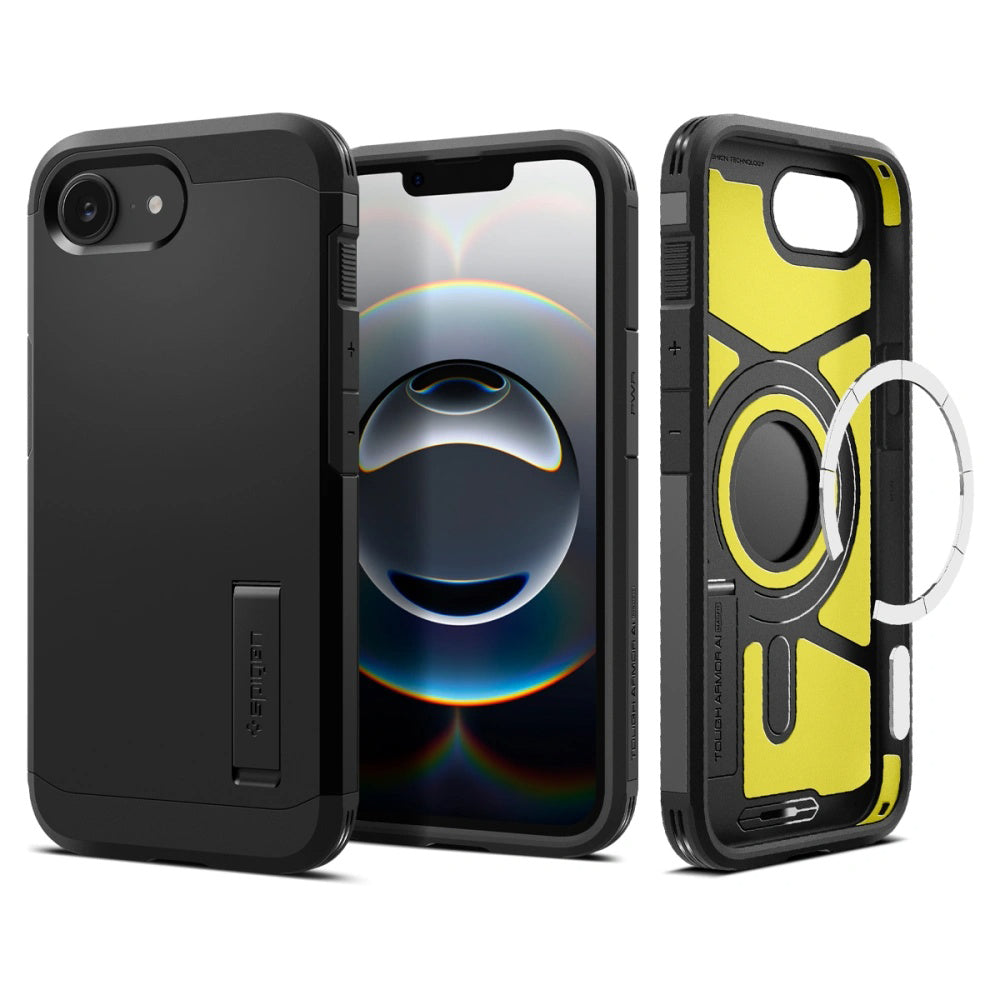 Husă Spigen Tough Armor MagSafe iPhone 16e / 17e – Negru – imagine 1