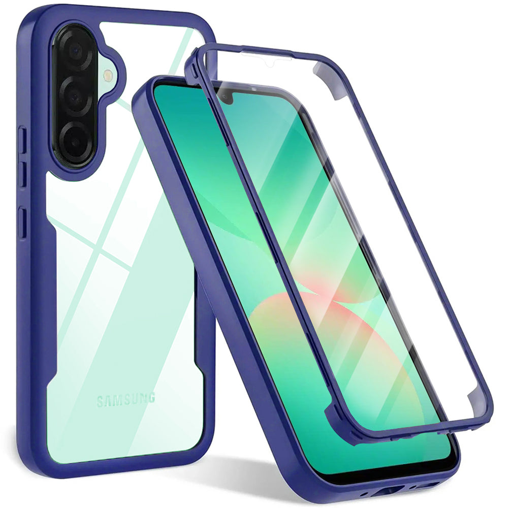 Husă 360 Techsuit ColorVerse cu folie de ecran Galaxy A26 5G – Albastru – imagine 3