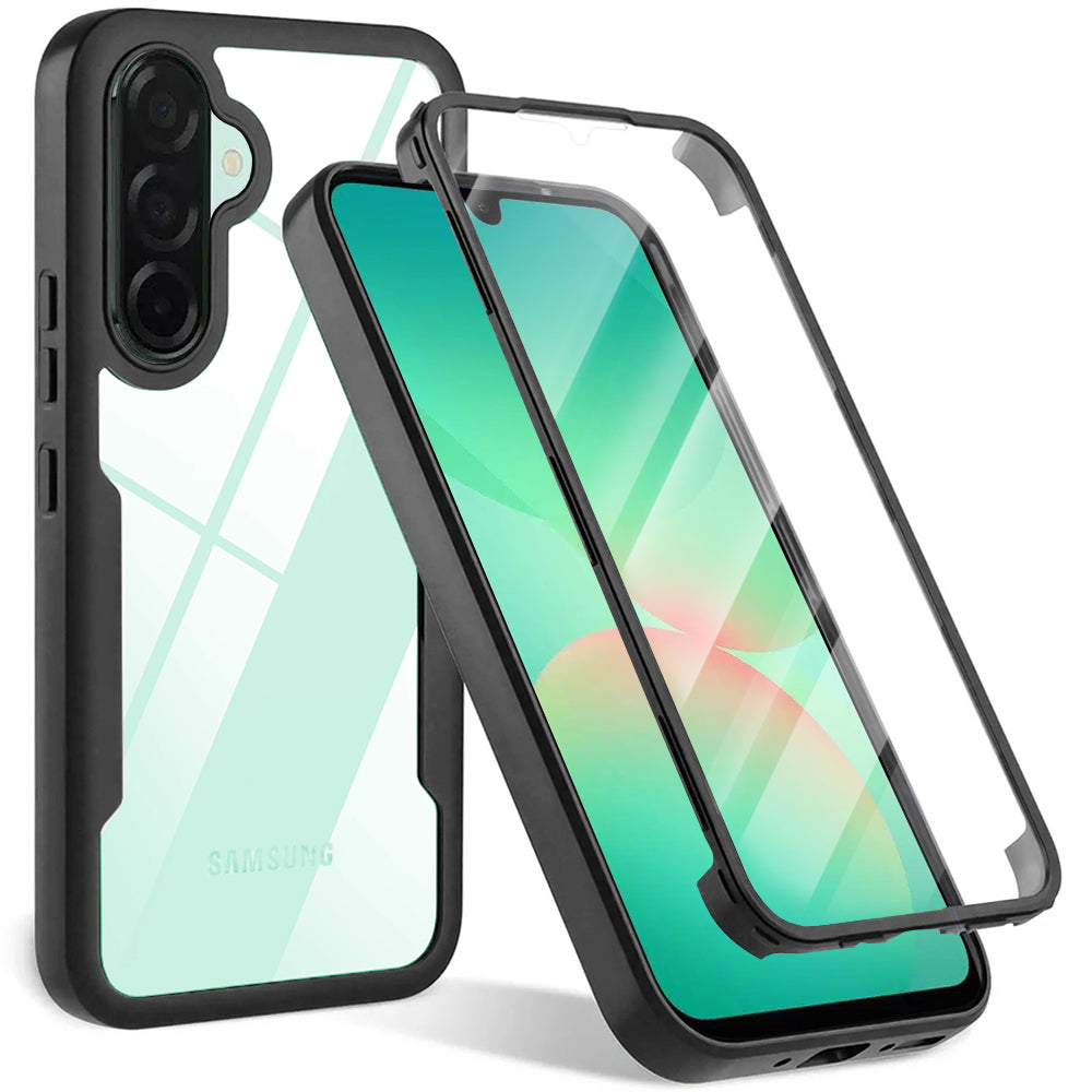 Husă 360 Techsuit ColorVerse cu folie de ecran Galaxy A26 5G – Negru – imagine 4