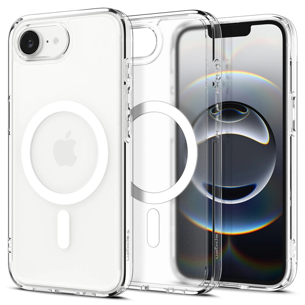 Husă Spigen Ultra Hybrid MagSafe iPhone 16e / 17e – Frost White (alb mat) – imagine 10