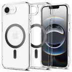 Husă Spigen Ultra Hybrid MagSafe iPhone 16e / 17e – Transparent / Carbon Fiber – imagine 1