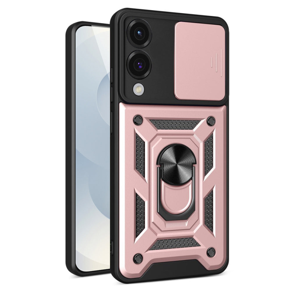 Husă Techsuit CamShield Galaxy S25 Edge – Auriu roz – imagine 4