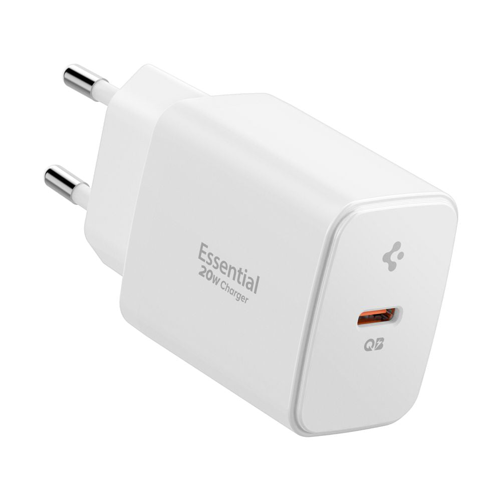 Încărcător Spigen Essential EE201EU USB-C 20W, alb – imagine 1