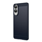 Husă Techsuit Carbon Silicone Galaxy S25 Edge – Albastru – imagine 4