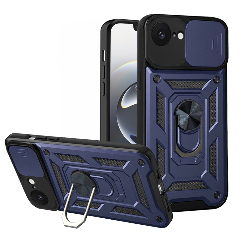 Husă Techsuit CamShield iPhone 16e / 17e – Albastru – imagine 1