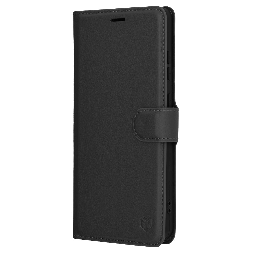 Husă OnePlus 13R tip portofel Techsuit Leather Folio, negru – imagine 4