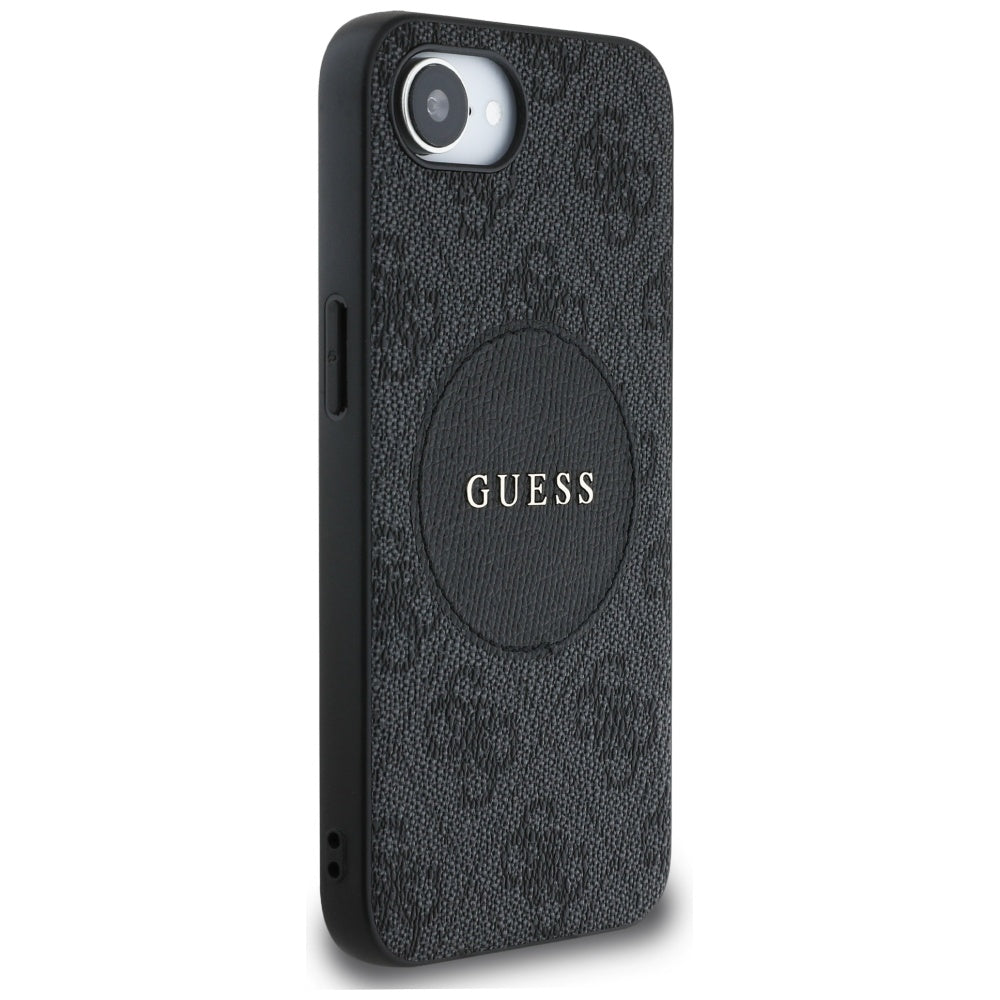 Husă Guess iPhone 16e 4G Circle Classic Logo MagSafe, negru – imagine 3