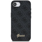 Husă Guess iPhone 16e Hardcase 4G Script Logo, negru – imagine 1