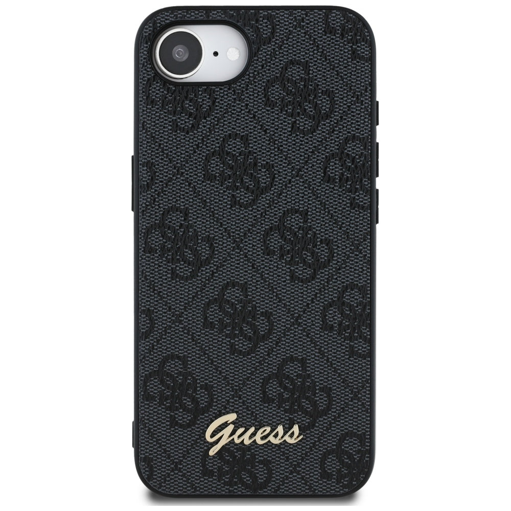 Husă Guess iPhone 16e Hardcase 4G Script Logo, negru – imagine 1