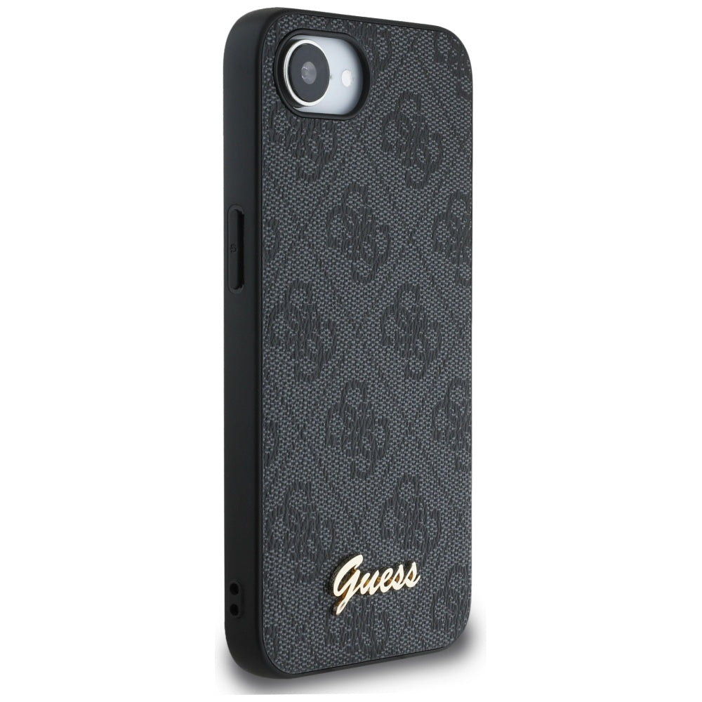 Husă Guess iPhone 16e Hardcase 4G Script Logo, negru – imagine 2