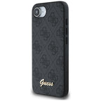 Husă Guess iPhone 16e Hardcase 4G Script Logo, negru – imagine 3