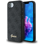 Husă Guess iPhone 16e Hardcase 4G Script Logo, negru – imagine 6