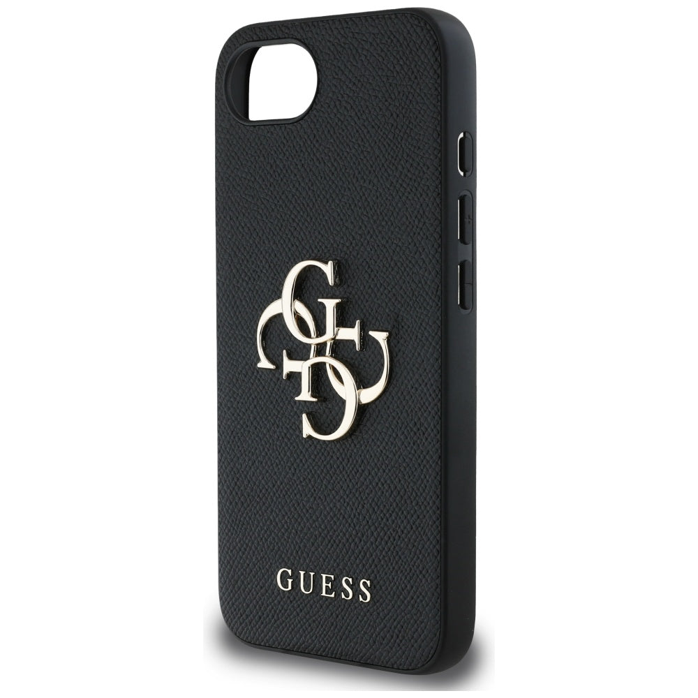 Husă Guess iPhone 16e Hardcase 4G Grained Big and Classic Logo, negru – imagine 5