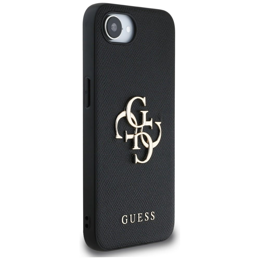 Husă Guess iPhone 16e Hardcase 4G Grained Big and Classic Logo, negru – imagine 2
